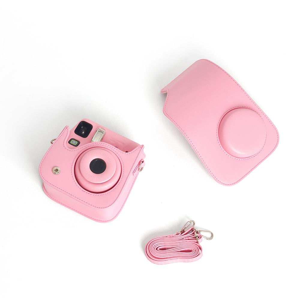 Camera Protective Case For Instax Mini SE, PU Leather Carrying Storage Bag With Adjustable Shoulder Strap