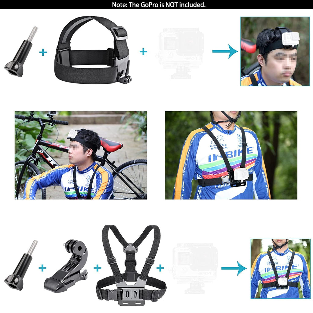 50 in 1 Action Camera Accessory Kit, Compatible with Most Action Cameras Including Latest Models