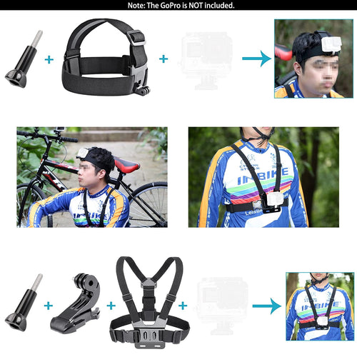 50 in 1 Action Camera Accessory Kit, Compatible with Most Action Cameras Including Latest Models